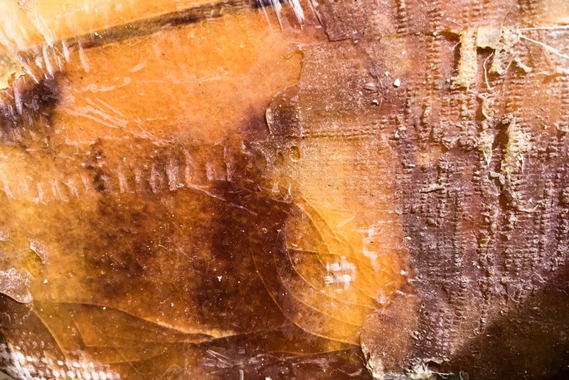 delamination on an old surfboard