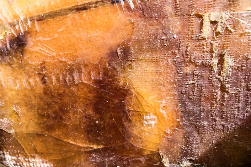 delamination on an old surfboard