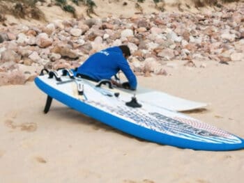 repair a surfboard