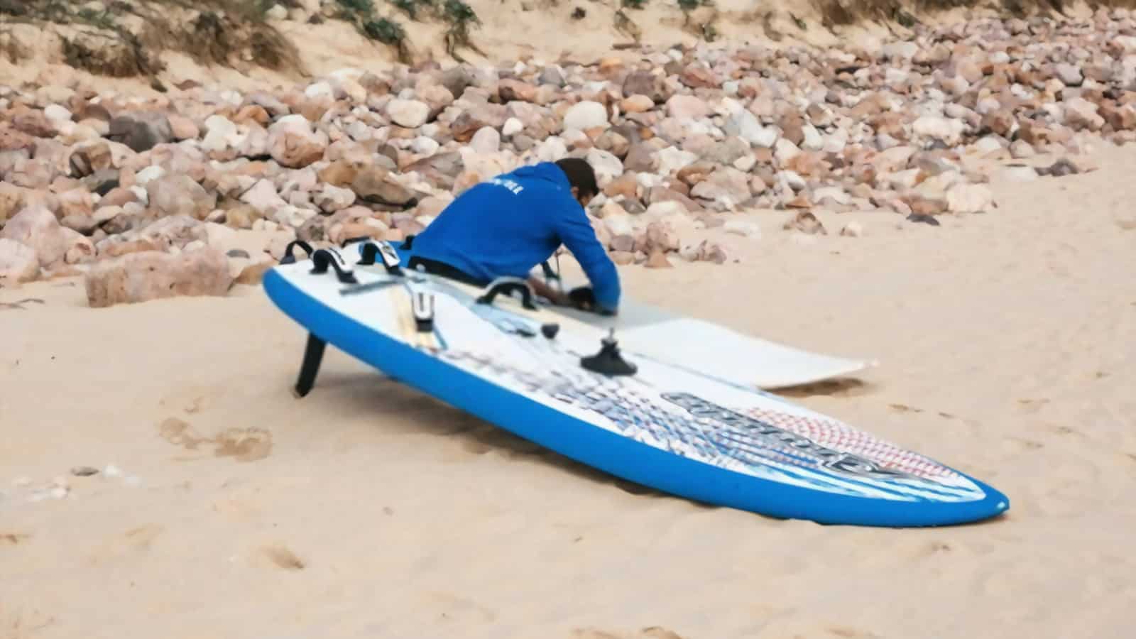 repair a surfboard